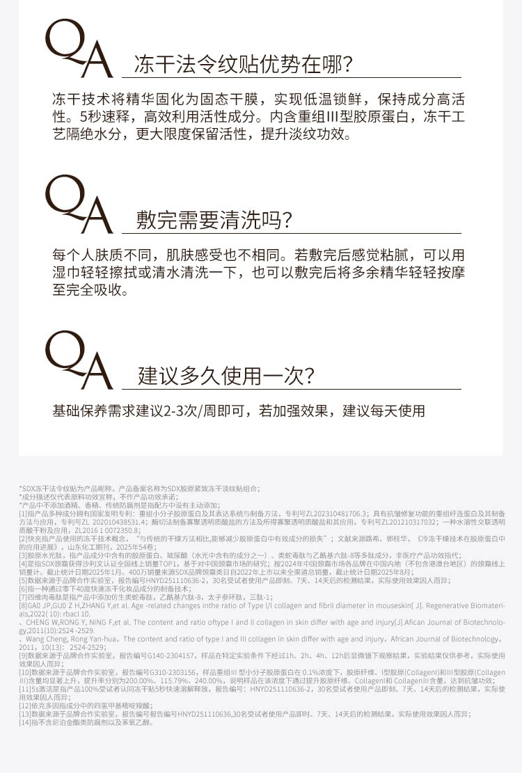 【中国直邮】 奢笛熊 微雕冻干法令纹贴 睡觉专用抗皱紧致面膜局部贴 玻色因淡纹贴 共10对