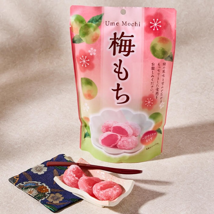 Ume Mochi,Rice Cake, Stand Pack  4.23 oz【Japanese Desserts】