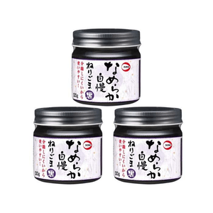 [일본 직배송] 일본 카타기식품 - 모발 관리용 칼슘 및 철분 보충제, 순수 천연 무염 흑깨 페이스트 120g*3 [가성비 콤보]