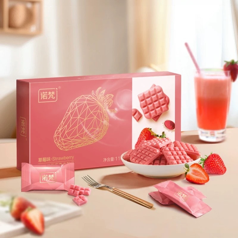 【中國直郵】 諾梵 巧克力草莓口味110g