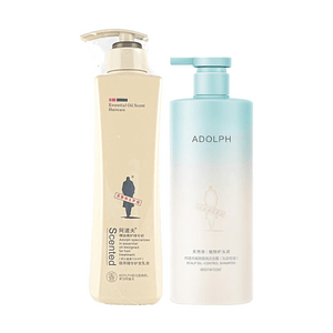 ADOLPH Plant Essence Conditioner & Botanical Scented Oil-Control Shampoo Combo Set Nourish Repair Refresh Value Pack