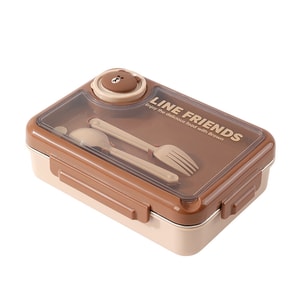 Insulated lunch box to send rice fresh box can be filled with water to heat up more than four compartments