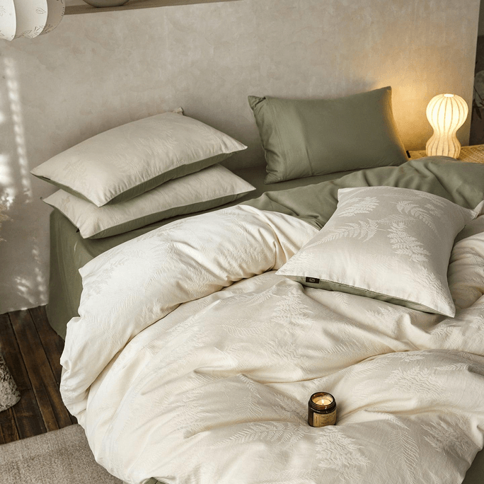 Botanic Veil Bedding Set Ivory Green-King