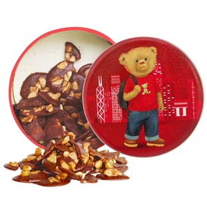 【中國直郵】 珍妮曲奇 聰明小熊 澳洲堅果巧克力脆片 255g*1盒(酥脆易碎,慎拍)