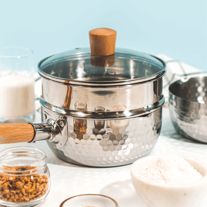 Stainless Steel Yukihira Pan With Steamer 18cm