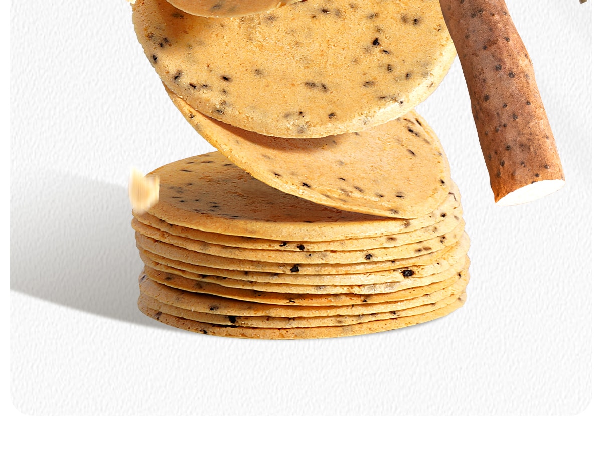 【中國直郵】 孕小飽 山藥芝麻薄餅 小吃營養孕期健康無添加蔗糖鐵棍300g/盒