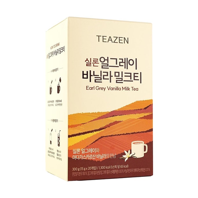 韩国TEAZEN 伯爵香草奶茶 15g*20包