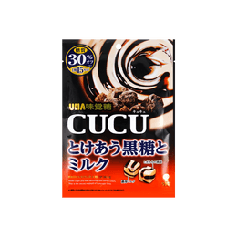 日本悠哈 UHA味觉糖 红糖蜂蜜口味CUCU系列奶糖  80g