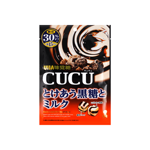 商品详情 - 日本悠哈 UHA味觉糖 红糖蜂蜜口味CUCU系列奶糖  80g - image  0