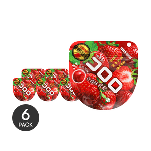 大陆版UHA悠哈 味觉糖 酷露露软糖 草莓味 52g *6【6份超值装】