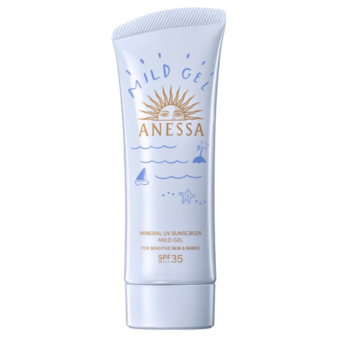 ANESSA Mineral UV Sunscreen Mild Gel For Sensitive Skin And Babies SPF35+