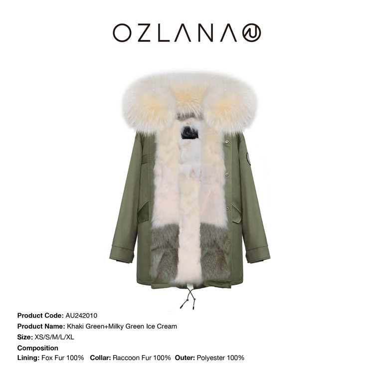中国直送】OZLANA 【先行販売】2024年新作冬クラシックファーパイ克服 
