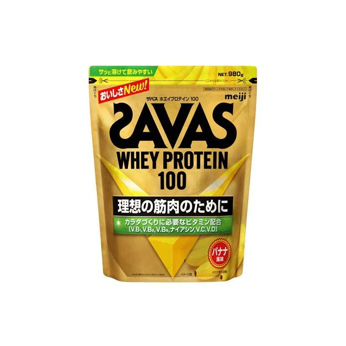 Savas Whey Protein 100 Banana Flavor [980g] - Yami.com
