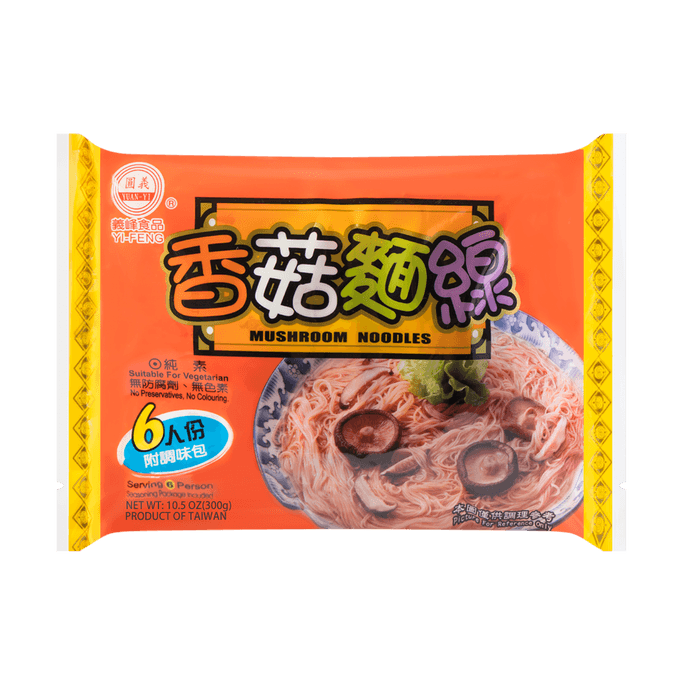 台湾义峰 香菇面线 300g