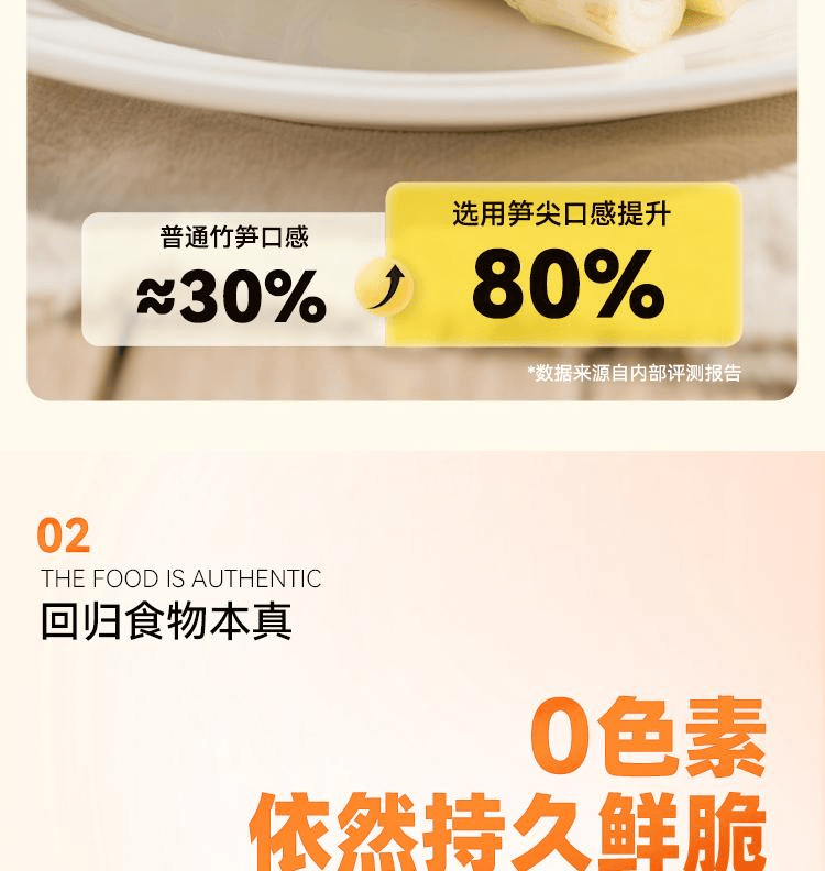 【中国直邮】 小味儿 湖南农家下饭菜自制特产新鲜嫩笋干笋子酸菜香辣笋丝280g*1瓶