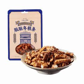 三关六码头 宁波特产年糕干开花红糖脏脏年糕条爆米花膨化零食 75g*1袋