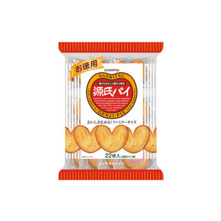 日本直送】三立 源氏パイ 濃厚な味わいの蝶形パイ（22個入り） - Yami
