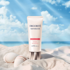 COSME  Sun Shelter Tone up CC UV Primer - Base de Teint UV with Collagen and Extracts from Seaweed and White Jellyfish -