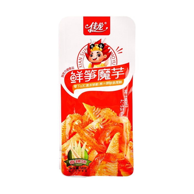 【無敵好吃】佳龍 鮮筍魔芋爽 香辣味 20包入 360g 6