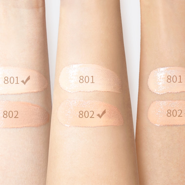 MAOGEPING毛戈平MGP 奢華魚子醬無瑕氣墊粉底液 強遮瑕 輕妝感養膚防曬乾皮氣墊 SPF30·PA+++ 8g #801 白皙膚色 隨肌應變 奢華緞光感 4