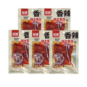 Yanbian Specialty Korean Snack Ready-to-Eat Pollock Strips (Spicy) 25g*10 packs