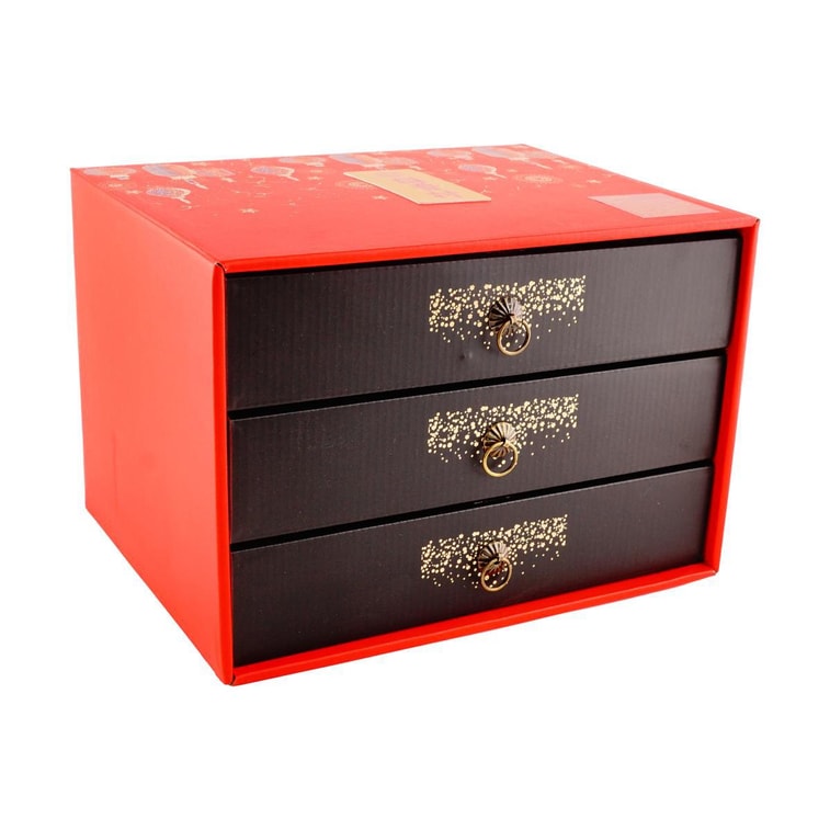 稻香村 上品臻禮糕點禮盒 9味39枚入 1226g 【 年年有餘餅+龍餅鳳餅+糖醇南瓜餅+糖醇紅豆餅+沙琪瑪+風梨酥+艾窩窩+綠豆冰沙】 4