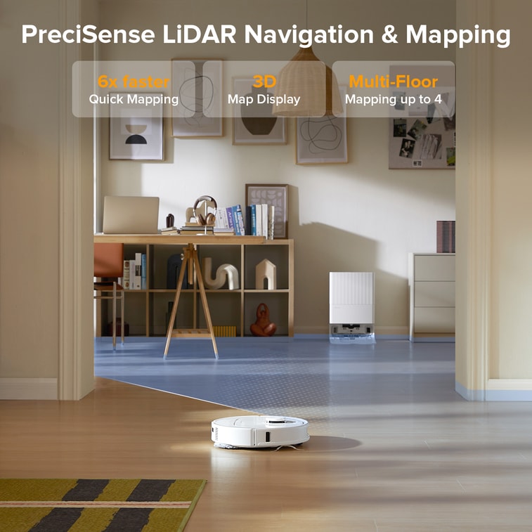 CQV 35A Robot Vacuum and Mop 8000Pa Powerful Suction Self Emptying & Refilling  7
