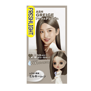 Schwarzkopf Fashion Coloring Alluring Doll Hair Dye Cream, Beautiful Hair Color (1 tube) [Cold Extract Ash Brown]