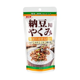 日本HAMAOTOME浜乙女 纳豆调味料 20g【葱花芝麻海苔鲣鱼片】【只需撒在纳豆上即可食用】