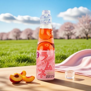 Ramune Soda - Peach Flavor, 6.76fl oz