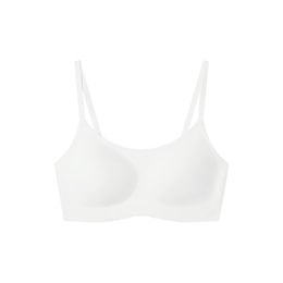 One Size Cloudy Soft Support Tube Top Bra White One Size