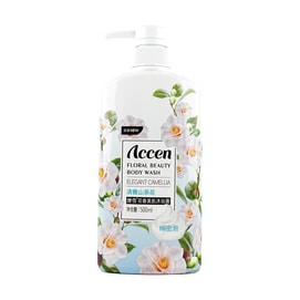 Floral Beauty Shower Gel, Camellia Scent, Secret Garden Series, 16.9 fl oz, 48-Hour Long-Lasting Fragrance