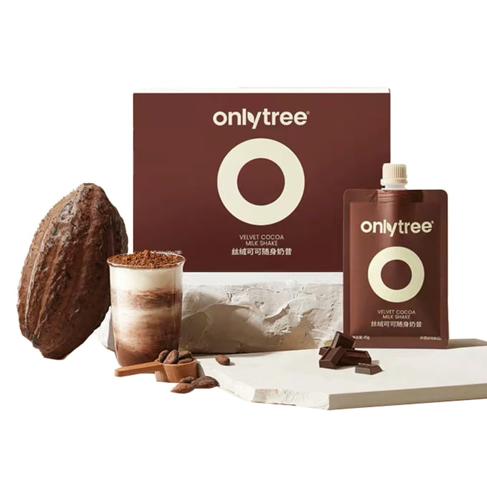 onlytree 【1袋あたり147Kcal】 ベルベットココア 携帯用ミールリプレイスメントシェイク 7袋【砂糖無添加 負担なく飲める 高タンパク 長時間満腹 ミールリプレイスメントプロテインパウダー 携帯用1袋 朝食・夕食ドリンク