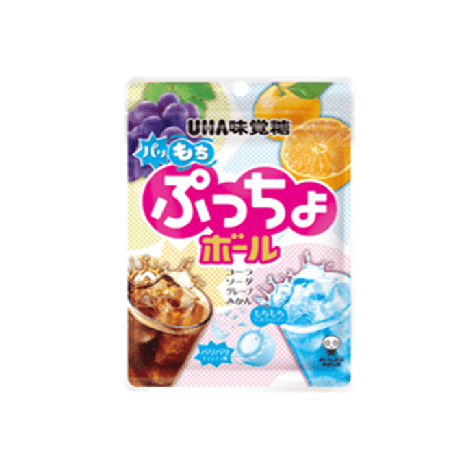 日本UHA悠哈 味覺糖 4味什錦球軟糖 89g