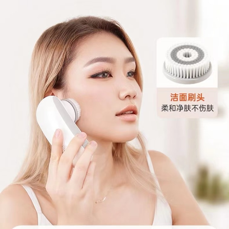 中國 TOUCHBeauty 美麗多功能頭部頭皮按摩器頸部頸椎全自動助眠經絡推臉部清潔 白色 1件 4