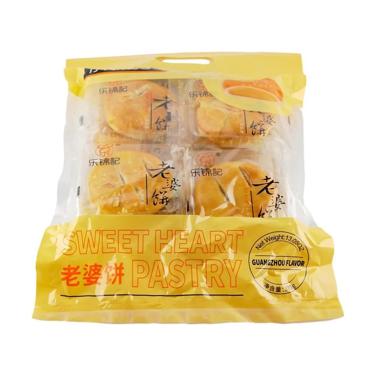 乐锦记 广州风味老婆饼 老式酥饼糕点面包 370g 11