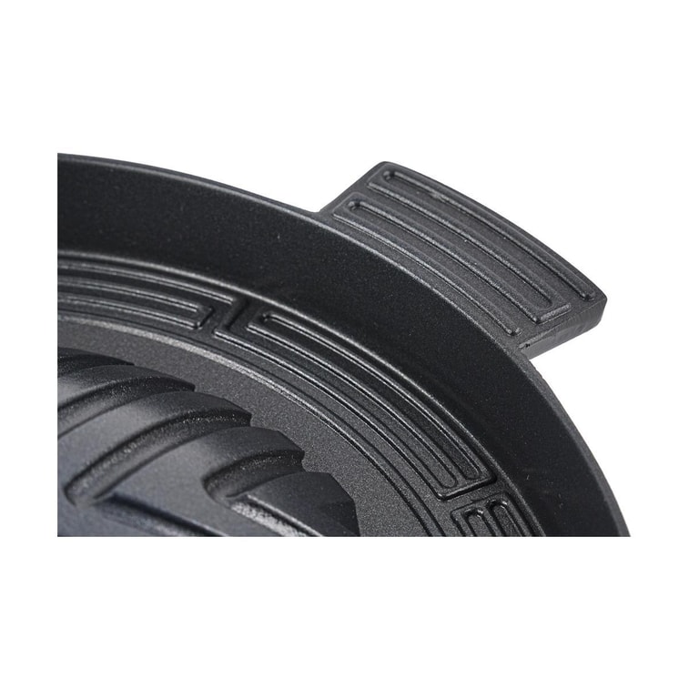 韩国JOYCOOK 成吉思汗烤盘铁板烧盘 铝制圆形锅 卡式炉烤盘 直径28cm 黑色 3