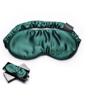 100%桑蚕丝19姆米真丝眼罩-墨绿色
