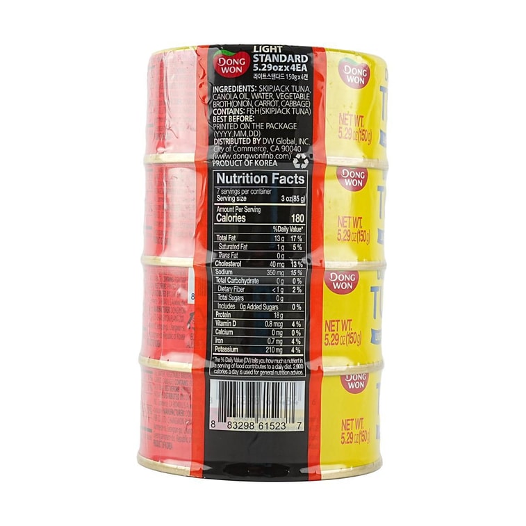 동원참치 라이트 스탠다드, 150g, 4개 4