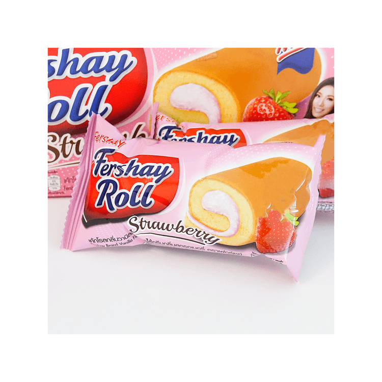 FERSHAY ロールケーキ いちご味 240g - Yami