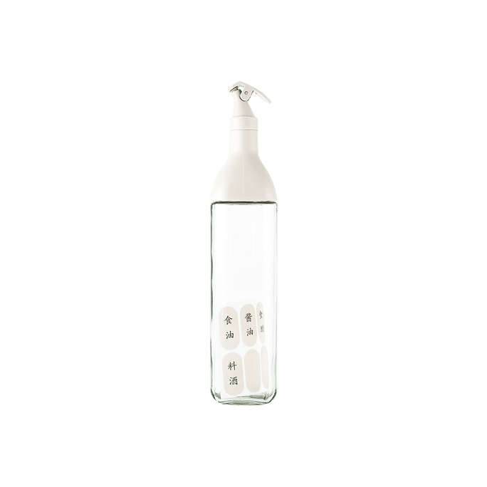 オイルディスペンサーボトル ソース容器ボトル ホワイト 500ML