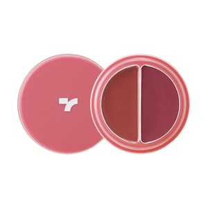 Cheek Tone Lip And Cheek Duo Balm, Half-Velvet Matte + Half-Gloss, with Silicone Brush, 0.16 oz. ##08 Another Rose