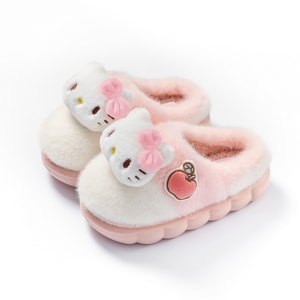 Sanrio Autumn/Winter Cotton Slippers Warm Children Adult Family - Hello Kitty 38-39(Inner Length 23CM)1 Pair