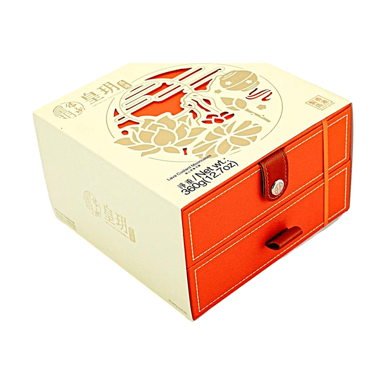 Lava Custard Mooncake, 8Pcs 12.7oz 【Mid-Autumn Festival Gift Box】 3