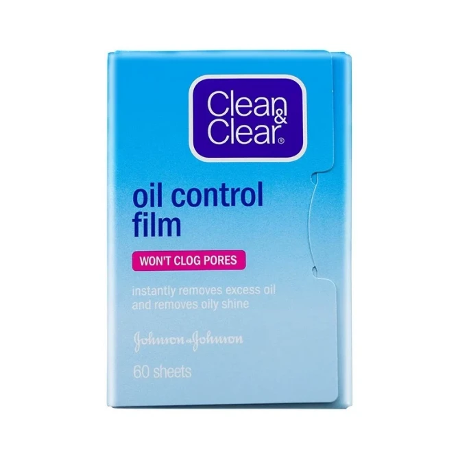 (Xiaohongshu Bestseller, Summer Must-Have) Keling Keli Oil-Absorbing Sheets: Summer Facial Oil-Control Blue Mask for Women, Men's Facial Wipes for Bangs, Refreshing for Teens   1 pack of 60 sheets