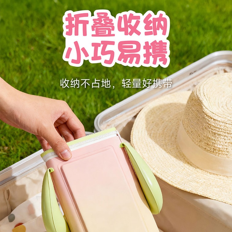 【中国直邮】 HSPM 儿童专用新款恒温折叠泡脚桶母婴家用舒适提手pvc洗脚足浴盆 1件 8