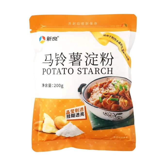 新良 马玲薯淀粉 200g【晶莹剔透裹粉土豆淀粉】【烘焙肠粉水晶虾饺原料】