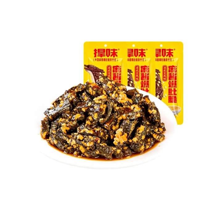 Sesame Sauce Vegetarian Tripe Konjac Crispy Snack Delicious Crispy Tripe with Sesame Sauce 10g*15 bags