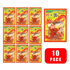 Shrimp Egg Childhood Spicy Bar 20g*10 Bags Spicy And Delicious Childhood Must Eat [Nostalgic snacks from childhood]