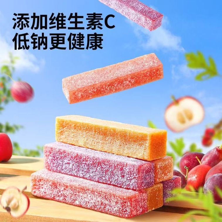  三隻松鼠 西梅山楂 乳酸菌柳橙 酵素山楂 開胃三口味果肉條 原果打漿 軟糯清新酸甜 150g 4